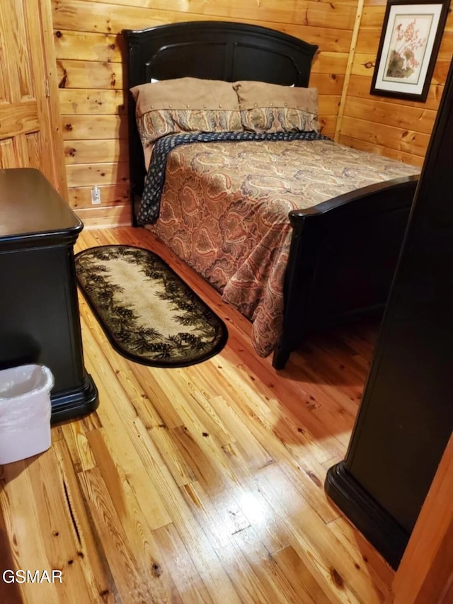 4610 High Vista Way, Pigeon Forge, TN 37863 - bedroom featuring wood finished floors and wooden walls