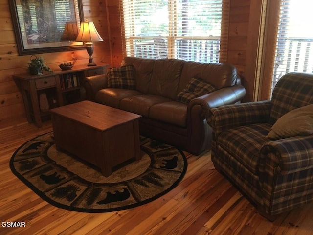 4610 High Vista Way, Pigeon Forge, TN 37863 - living area featuring wood finished floors and wood walls
