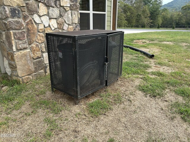 exterior details featuring central AC unit