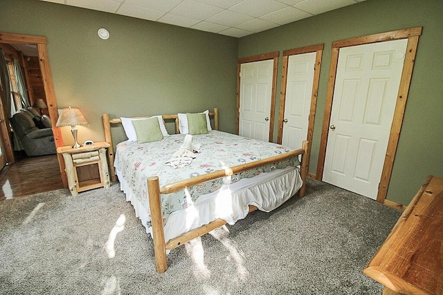 bedroom with carpet flooring