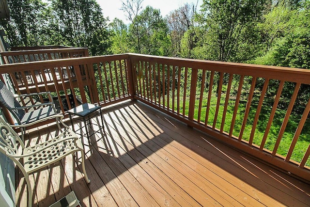 view of wooden terrace