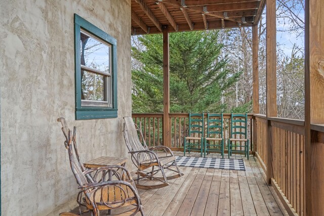 1706 Springer Rd, Sevierville, TN 37862 - view of wooden terrace