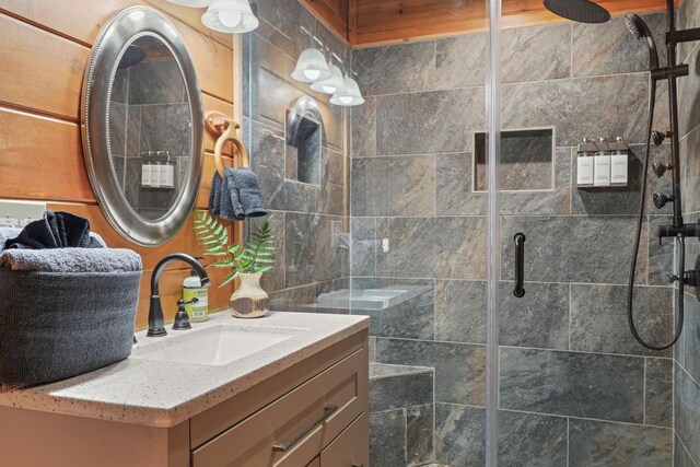 1706 Springer Rd, Sevierville, TN 37862 - bathroom with a stall shower and vanity