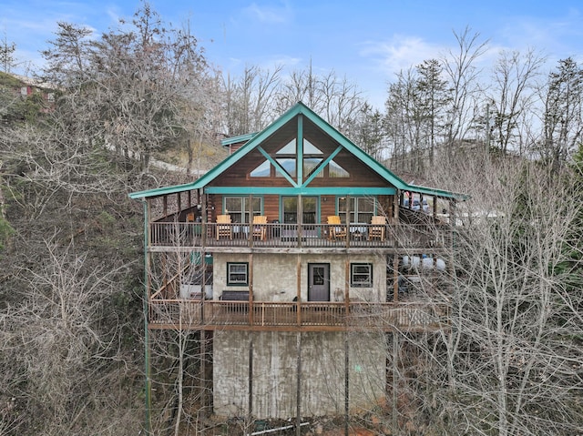1706 Springer Rd, Sevierville, TN 37862 - back of property featuring stucco siding
