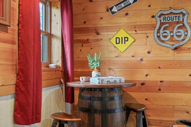 1706 Springer Rd, Sevierville, TN 37862 - dining room with wooden walls
