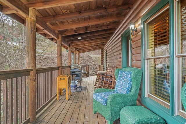 1706 Springer Rd, Sevierville, TN 37862 - view of wooden terrace