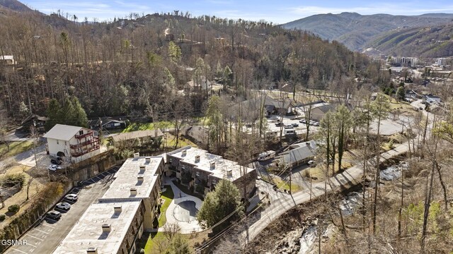 260 Roaring Fork Rd Unit 217, Gatlinburg, TN 37738 - aerial view featuring a mountain view and a view of trees