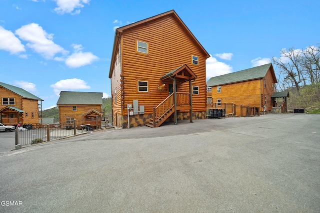 view of back of property