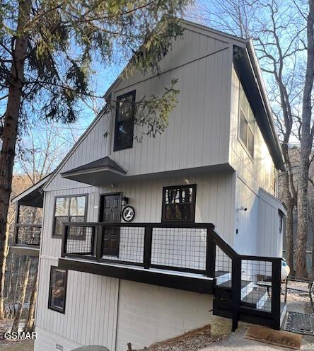 exterior space with a balcony