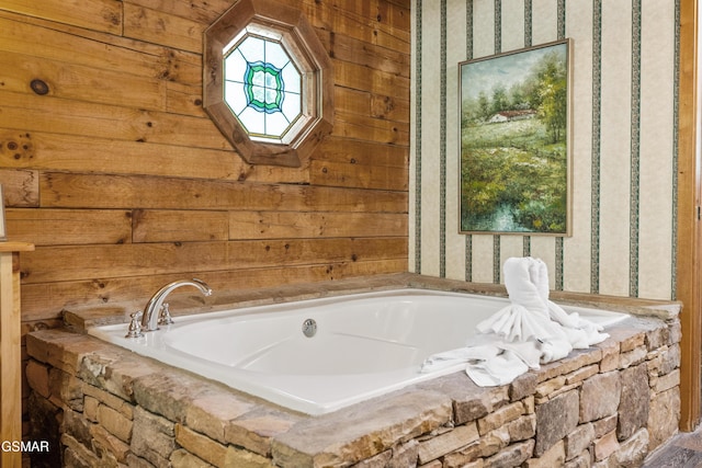 1514 Ridgecrest Dr, Sevierville, TN 37876 - full bathroom with a bath and wallpapered walls