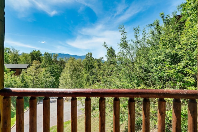 view of balcony