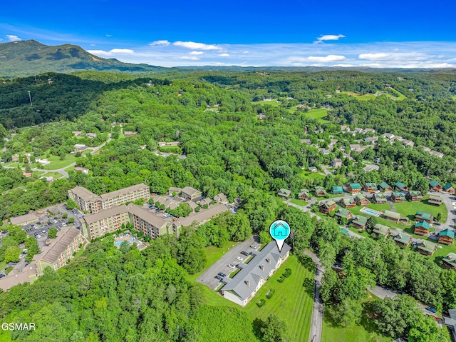 526 Briarcliff Way Apt 102, Pigeon Forge, TN 37863 - bird's eye view of a heavily wooded area