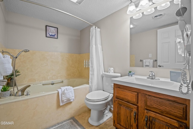 526 Briarcliff Way Apt 102, Pigeon Forge, TN 37863 - full bath featuring vanity, shower / bath combo, and a textured ceiling