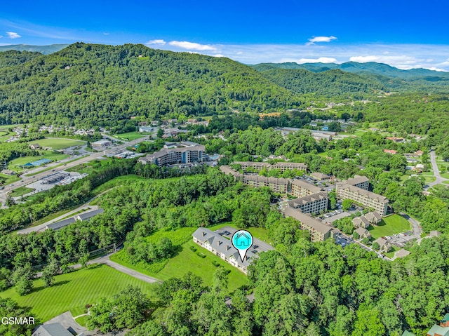 526 Briarcliff Way Apt 102, Pigeon Forge, TN 37863 - bird's eye view of a forest and mountains