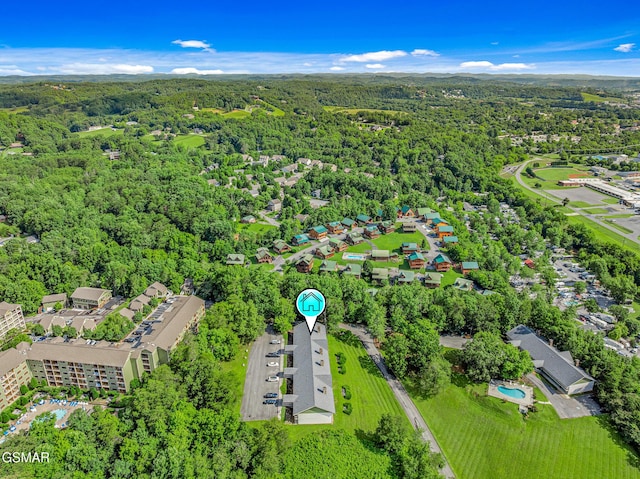 526 Briarcliff Way Apt 102, Pigeon Forge, TN 37863 - aerial view of a heavily wooded area