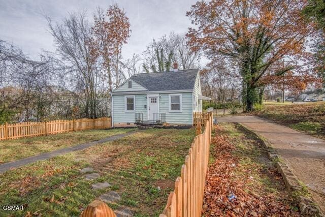 view of bungalow-style home