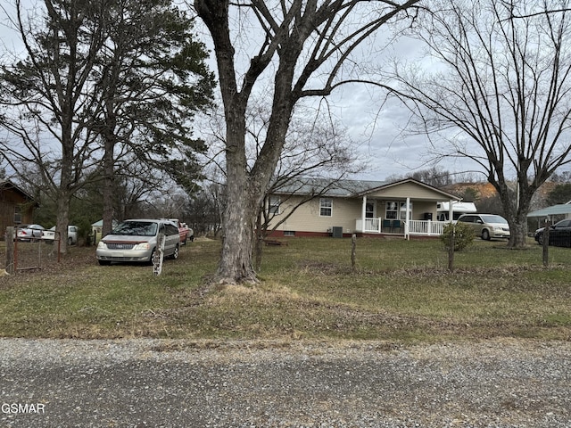 view of front of home with covered porch