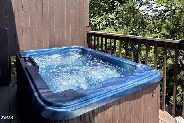 1482 Red Cedar Ln Unit 64, Sevierville, TN 37876 - wooden deck with a hot tub