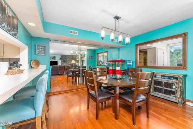 1704 Hidden Hills Rd Unit 504, Gatlinburg, TN 37738 - dining space with wood finished floors and a textured ceiling