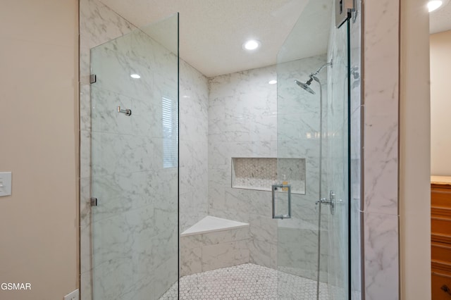 bathroom with walk in shower