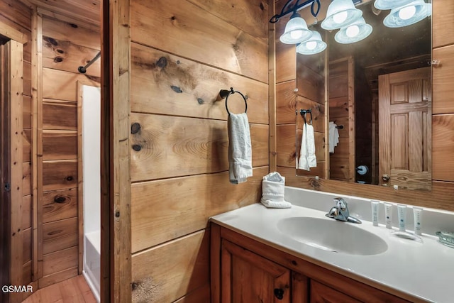 1502 Sky View Dr, Sevierville, TN 37876 - bathroom featuring vanity and bathtub / shower combination