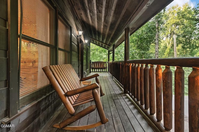 1502 Sky View Dr, Sevierville, TN 37876 - view of wooden terrace
