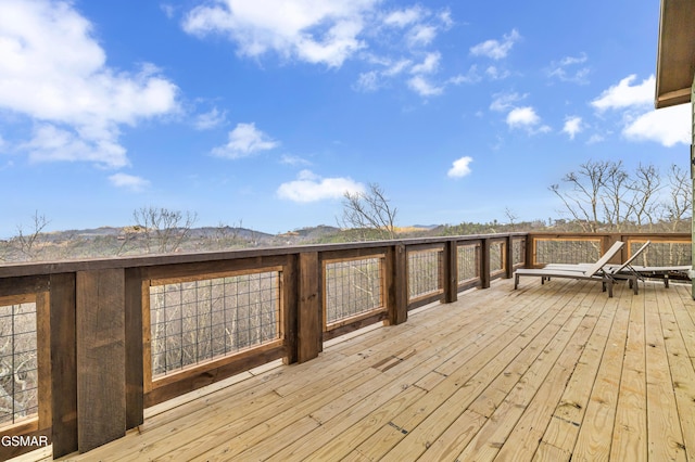 1505 Misty Ct, Sevierville, TN 37862 - wooden deck featuring a mountain view
