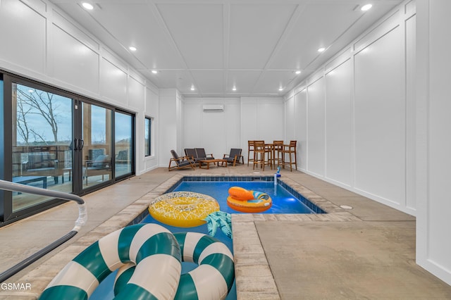 1505 Misty Ct, Sevierville, TN 37862 - indoor pool with a wall mounted air conditioner