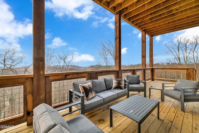 1505 Misty Ct, Sevierville, TN 37862 - wooden deck featuring an outdoor hangout area
