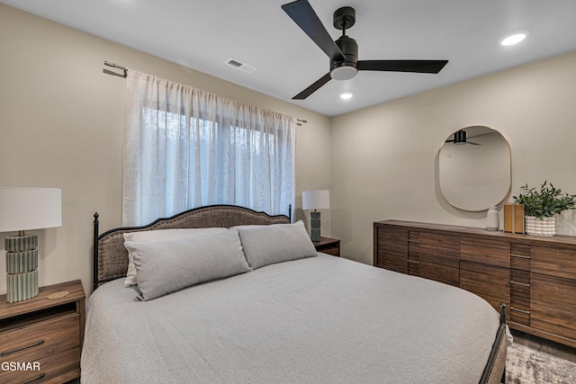 1505 Misty Ct, Sevierville, TN 37862 - bedroom featuring recessed lighting, a ceiling fan, and wood finished floors