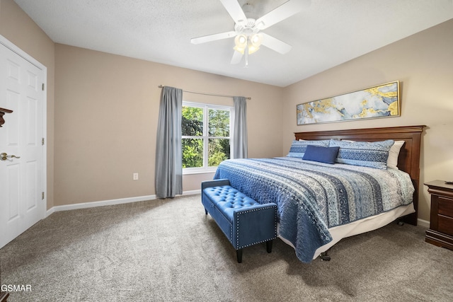 205 Ogle Dr Unit 614, Pigeon Forge, TN 37863 - bedroom with carpet floors, a ceiling fan, and baseboards