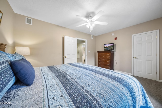 205 Ogle Dr Unit 614, Pigeon Forge, TN 37863 - bedroom featuring carpet floors, ceiling fan, and a textured ceiling