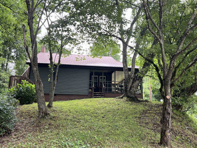 view of rear view of property