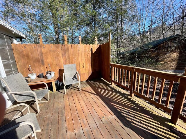 4955 Ledford Rd, Cosby, TN 37722 - view of deck