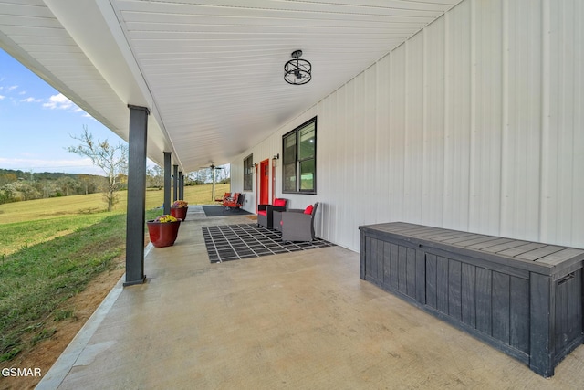 view of patio / terrace featuring a porch