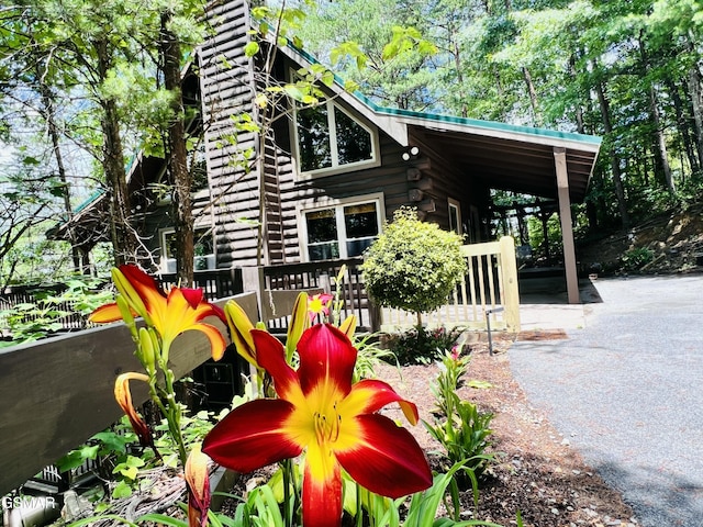 2527 Raccoon Hollow Way, Sevierville, TN 37862 - view of front facade with log exterior