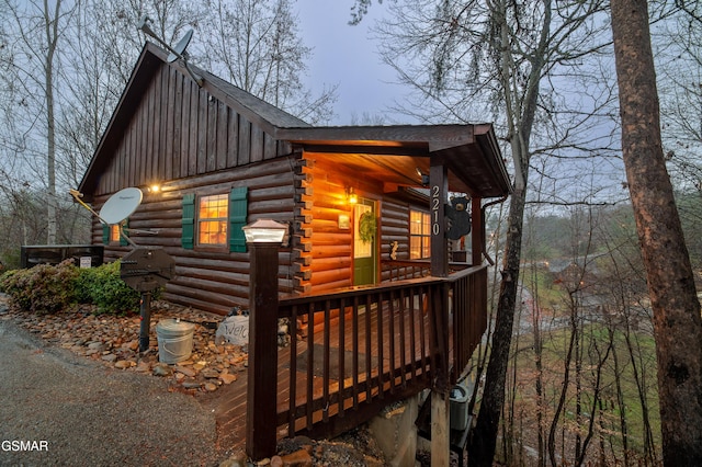 2210 Hawks Point Way, Sevierville, TN 37862 - view of home's exterior featuring board and batten siding and log exterior