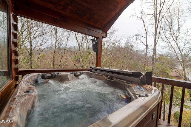 2210 Hawks Point Way, Sevierville, TN 37862 - deck with a hot tub