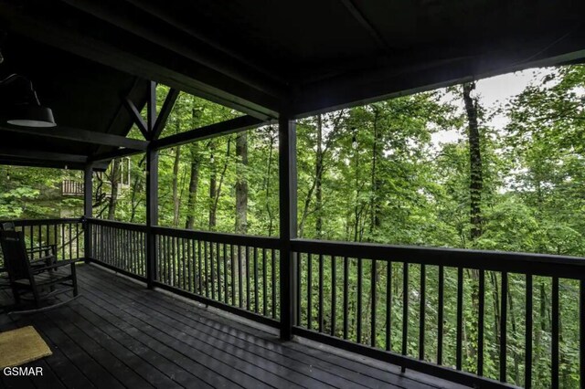 view of wooden terrace