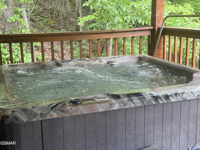 2575 Black Bear Ln, Sevierville, TN 37876 - wooden terrace with a hot tub