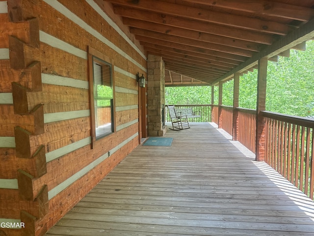 2575 Black Bear Ln, Sevierville, TN 37876 - view of wooden deck