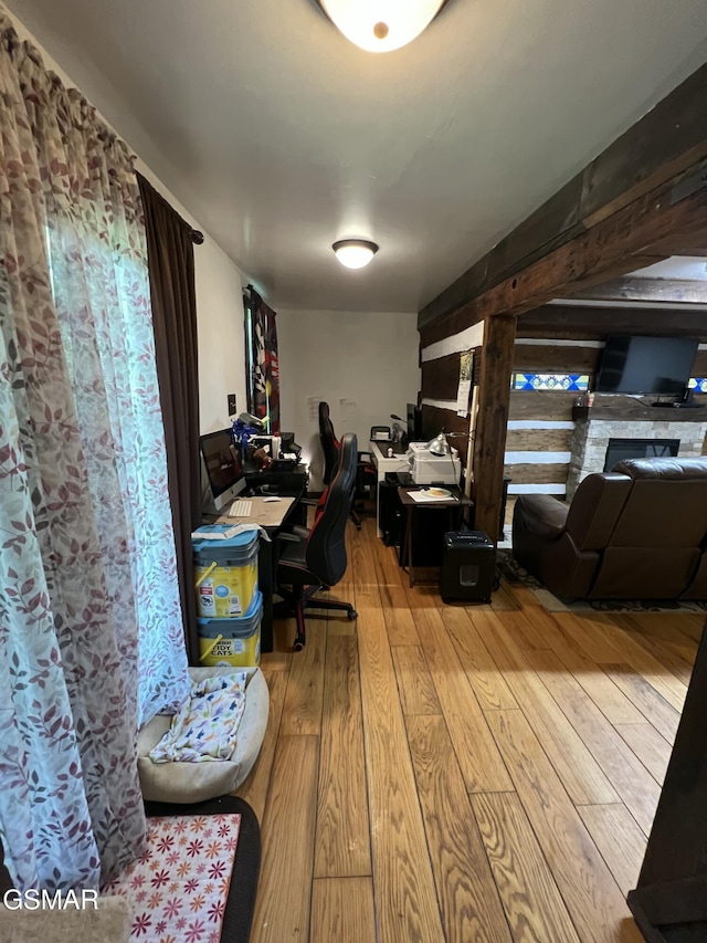 815 Hartsell Rd, Newport, TN 37821 - office area featuring hardwood / wood-style flooring
