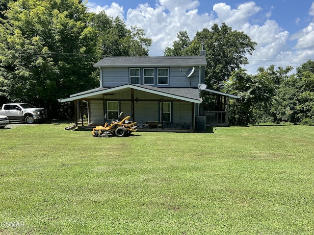 815 Hartsell Rd, Newport, TN 37821 - view of front of home with a front yard and a shingled roof