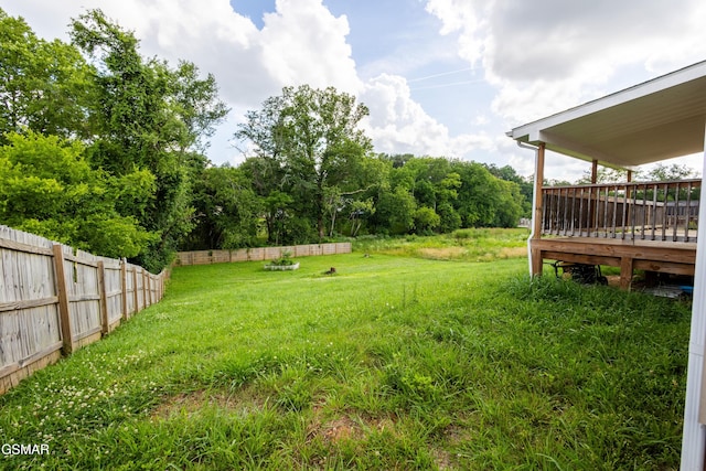 1138 Douglas Dam Rd, Dandridge, TN 37725 - view of yard with a wooden deck