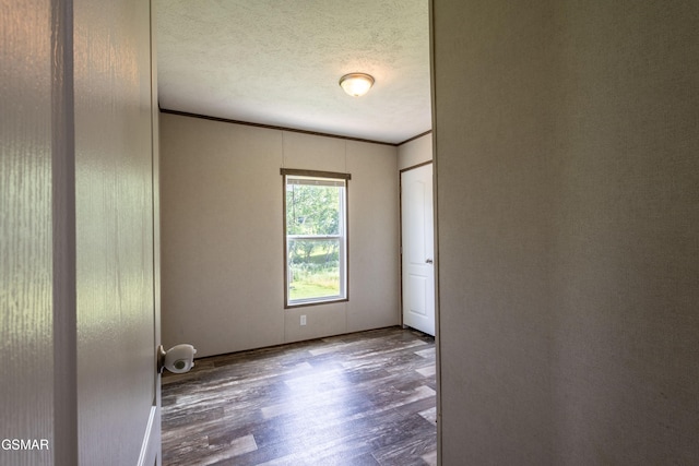 1138 Douglas Dam Rd, Dandridge, TN 37725 - empty room with wood finished floors, crown molding, and a textured ceiling