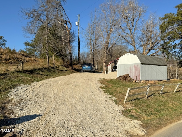 view of road