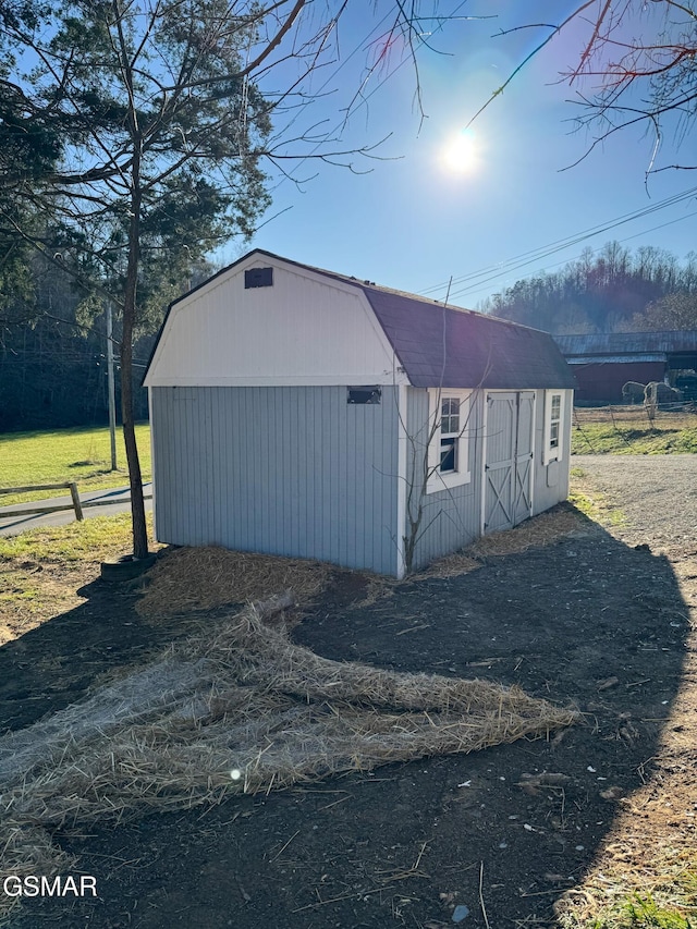 view of outbuilding