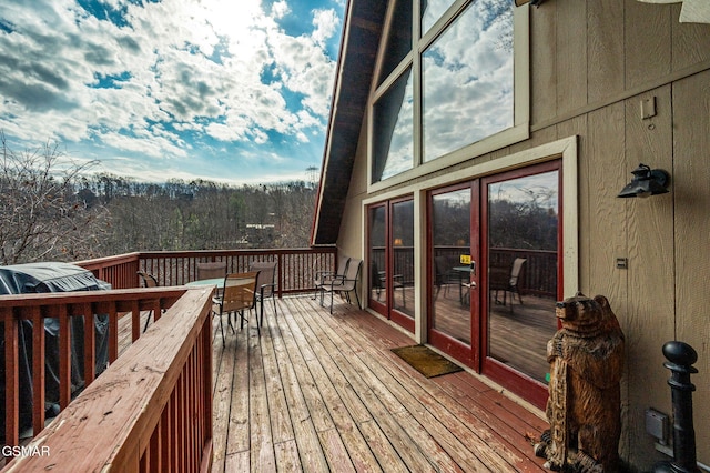 view of wooden terrace