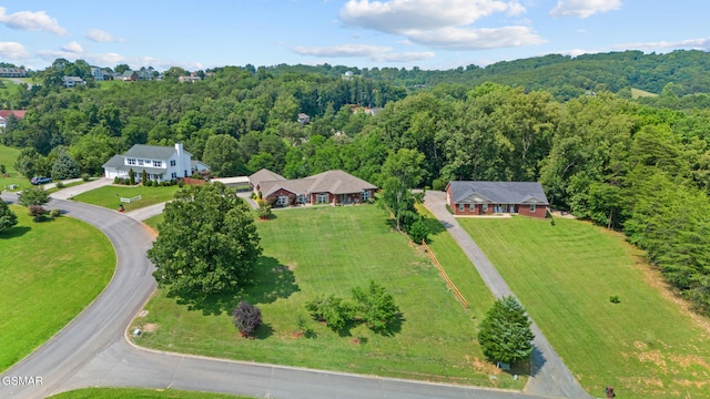 854 River Cliff Dr, Kodak, TN 37764 - view from above of property featuring a heavily wooded area