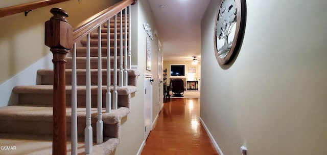 1003 Woullard Way Unit 1, Sevierville, TN 37876 - stairway featuring wood finished floors and baseboards